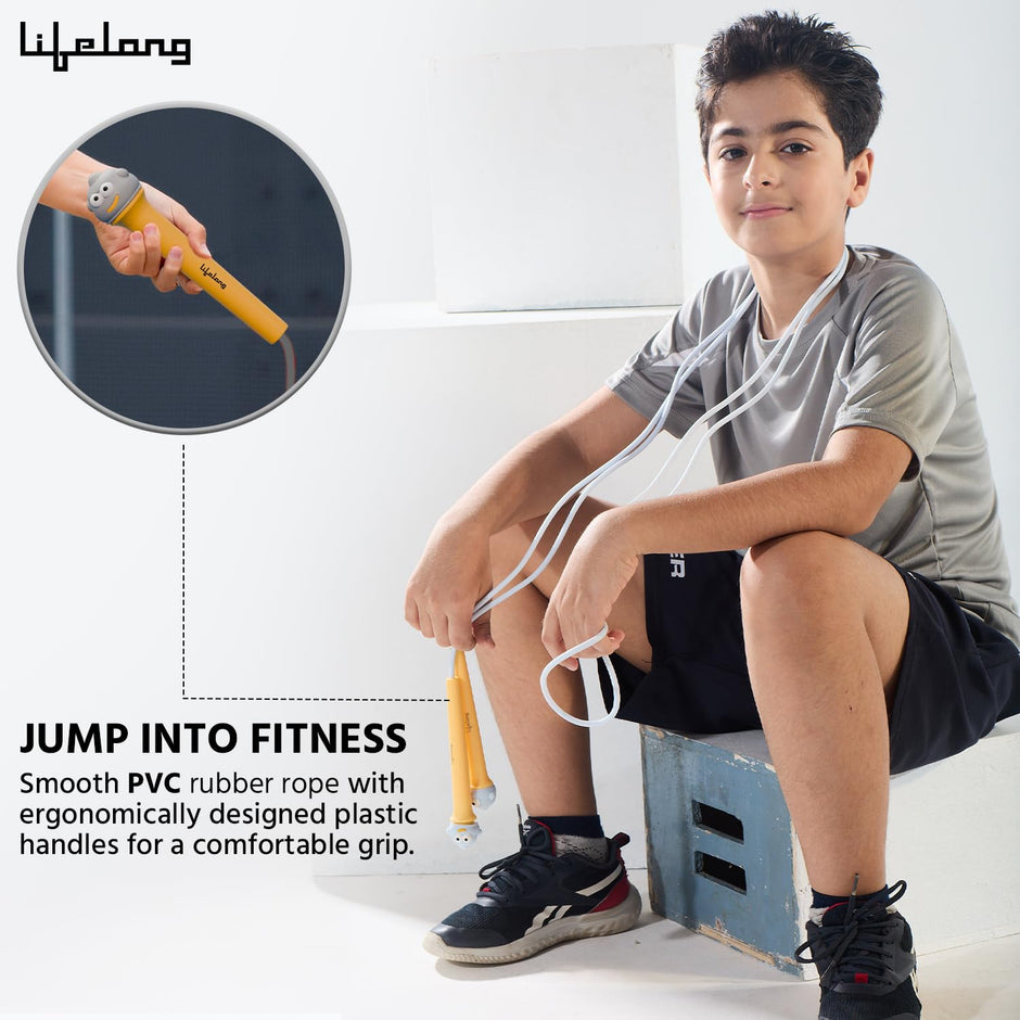 Lifelong LLSR04 Skipping Rope for Men, Women & Children - Jump Rope