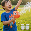 Lifelong Cuppy Rechargeable Clown Fish Bubble Gun with Lights & Bubble Solution