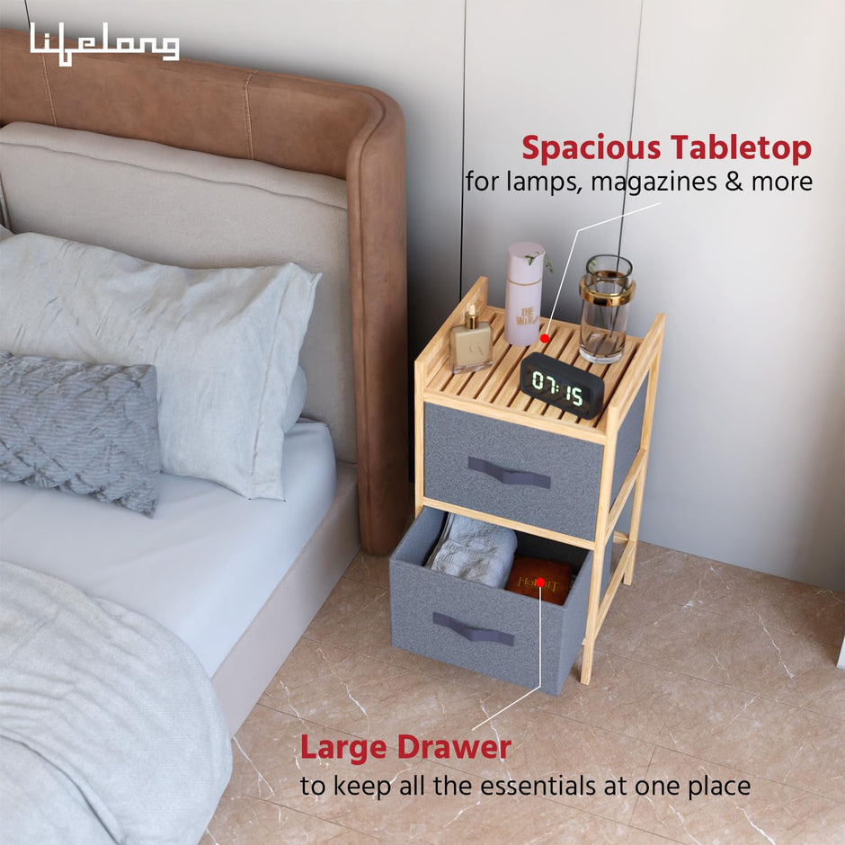 Lifelong 2-Drawer Fabric Storage Organizer