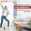 Lifelong 12L Spin Floor Mop Set with 360° Bucket & Microfiber Refills (Orange)