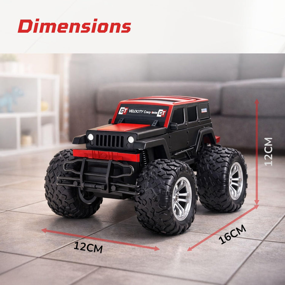 Lifelong Rechargeable Off Road RC Monster Truck with 90 Min Playtime & Big Tyres