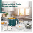 Lifelong Multipurpose Kettle with Idli Tray | Multi Cooker Electric Kettle | 1.2L Stainless Steel Body