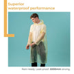 Lifelong Unisex Waterproof Raincoat – Hooded Full Sleeve Outdoor Poncho (1Pc)