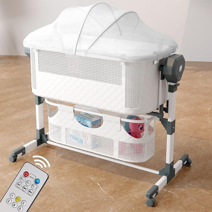 Lifelong Cuppy 3-in-1 Electric Baby Cradle | Adjustable Cot with Music, Mosquito Net & Storage BasketLifelong Cuppy 3-in-1 Electric Baby Cradle | Adjustable Cot with Music, Mosquito Net & Storage Basket
