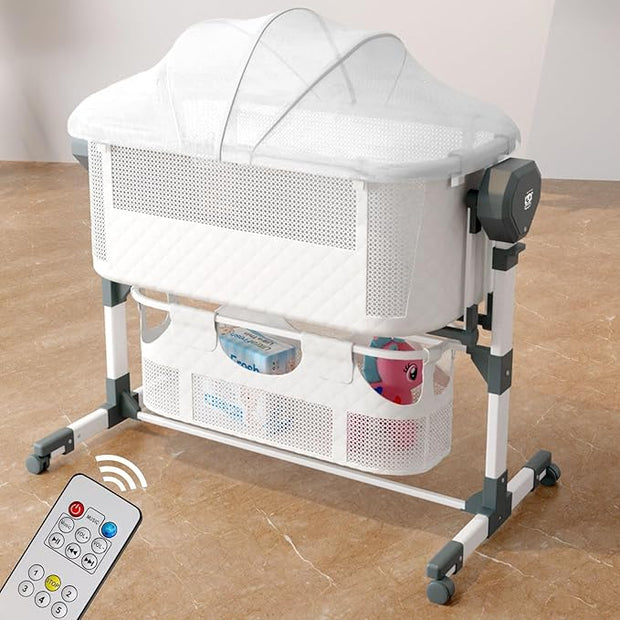 Lifelong Cuppy 3-in-1 Electric Baby Cradle | Adjustable Cot with Music, Mosquito Net & Storage BasketLifelong Cuppy 3-in-1 Electric Baby Cradle | Adjustable Cot with Music, Mosquito Net & Storage Basket