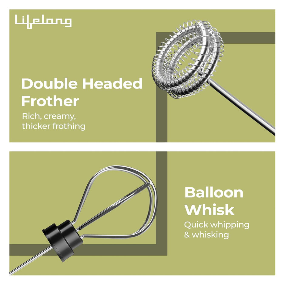 Lifelong Rechargeable Milk Frother & Whisker