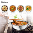 Triply Stainless Steel Deep Kadai with Lid – 2.8L, 24 cm