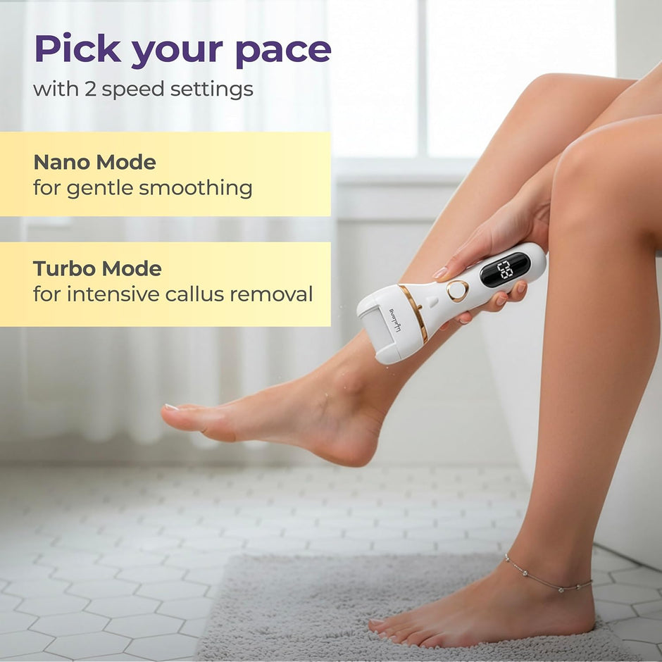 Lifelong 14-in-1 Electric Callus Remover for Feet | Rechargeable Pedicure Machine with Dead Skin Remover, Crack Heel Repair & Waterproof Design