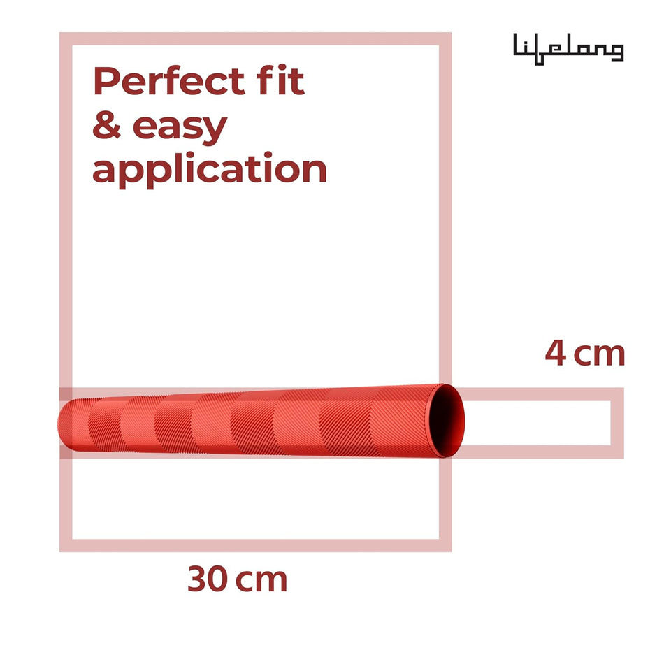 Lifelong Chevron Bat Grip – Soft Rubber, Ergonomic & Durable for All Players