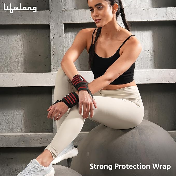 Lifelong Adjustable Wrist Supporter – Thumb Loop & Velcro Strap for Gym