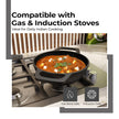 Lifelong Cast Iron Cookware Combo Set – 4-Piece Pre-Seasoned Tawa (30cm), Kadhai (24cm), Fry Pan (20cm) & Tadka Pan, Naturally Non-Stick, Gas & Induction Compatible (Black)