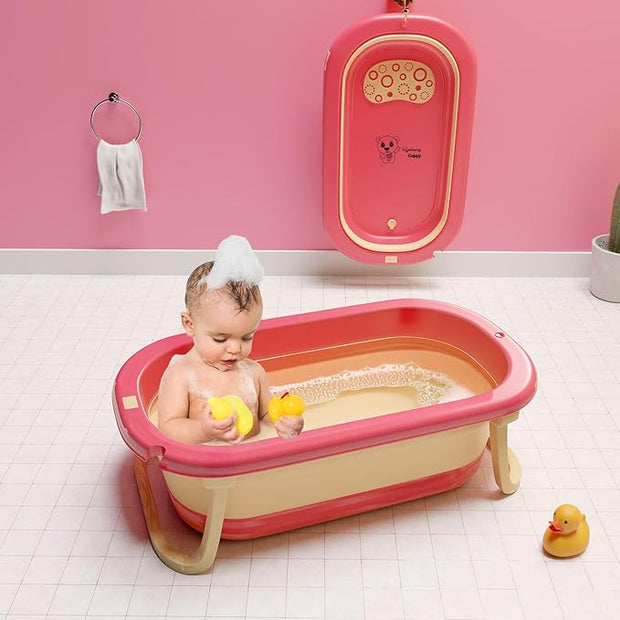 Lifelong Cuppy Baby Bath Tub – Foldable, Anti-Skid, BPA-Free Tub for 0–3 Years