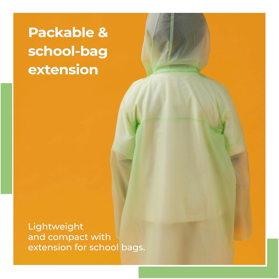 Lifelong Campaign Kids Plain Hooded Raincoat