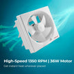 Lifelong 200 mm Exhaust Fan for Kitchen & Bathroom - 8 Inch Ventilation Fan with 31 Watt Strong Air Suction