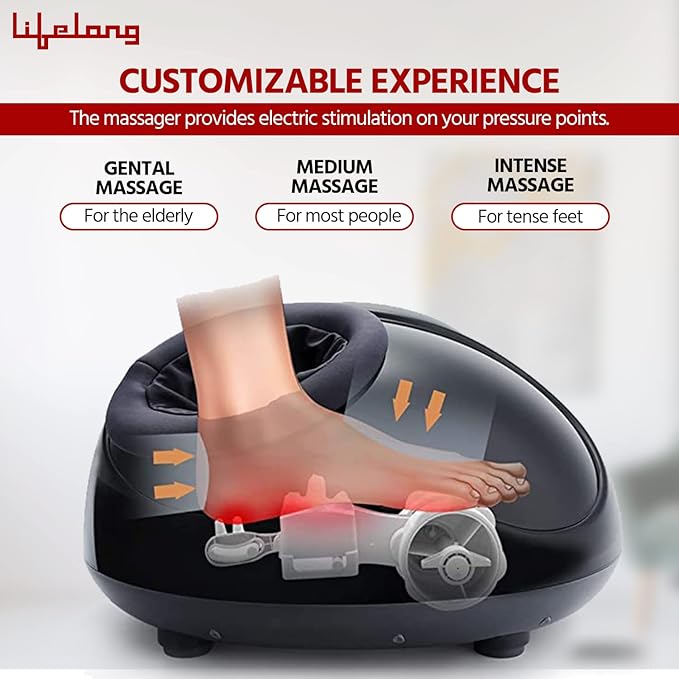Air Bag Foot Massager with Heat & Shiatsu Therapy