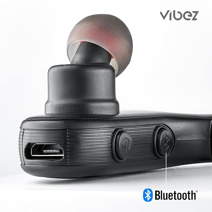 Vibez Ultra Wireless Earphones – 32GB Storage, Noise Cancellation, 15Hrs Playtime (Black)