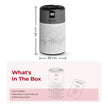 Lifelong Smart Air Purifier for Home & Office | Pre-Filter, H13 True HEPA Activated Filte