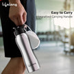 Lifelong 750ml Stainless Steel Water Bottle Pack of 2 | Leak-Proof & Durable | Easy to Clean | Odour-Free | Rust-Free Build, Secure Cap & Easy Grip | Ideal for School, Office, Travel & Gym (Silver)