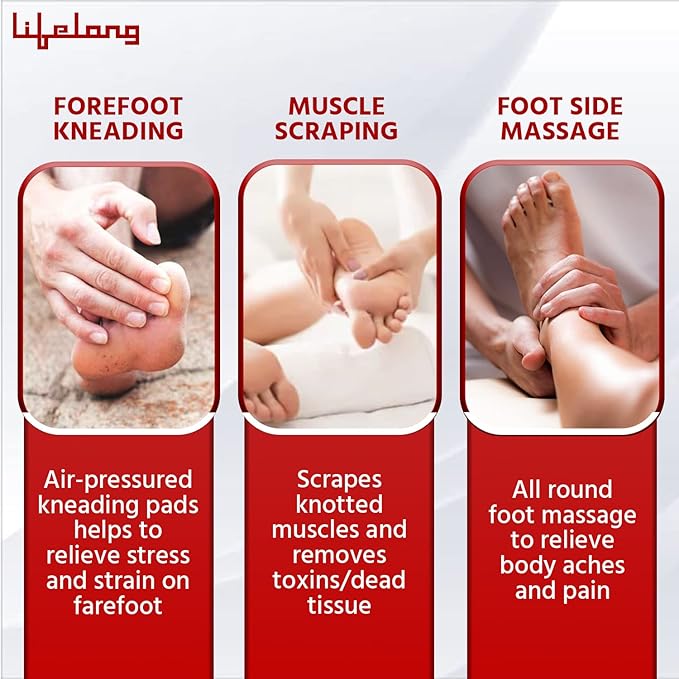 Air Bag Foot Massager with Heat & Shiatsu Therapy