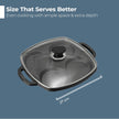 Lifelong Cast Iron Multi Snack Pan with Glass Lid | Pre-Seasoned Naturally Non-Stick Cookware | 4-Pit Snack Pan for Uttapam, Appe, Eggs, Idli, & Pancakes | Durable & Toxin-Free | 3cm Deep, 33cm Wide