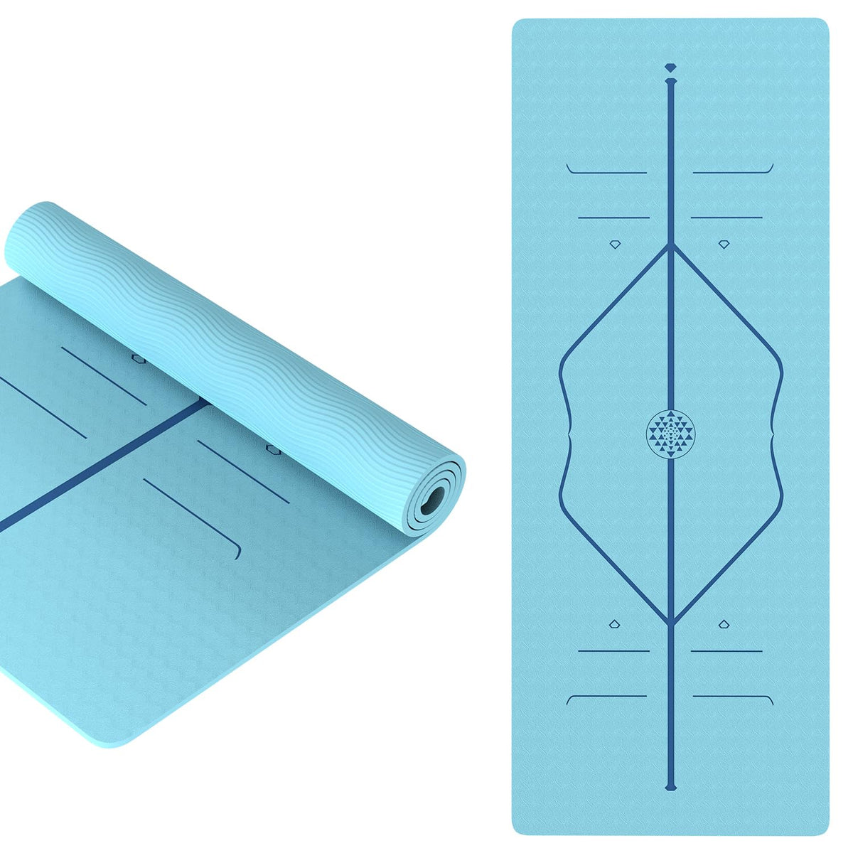 6mm TPE Anti-Slip Yoga Mat with Bag