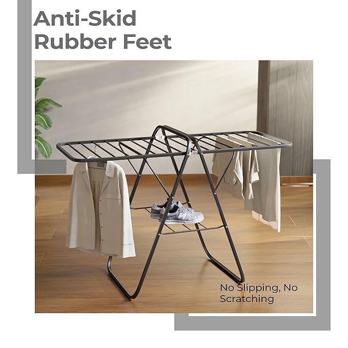Lifelong Foldable Cloth Drying Stand – Durable, Space-Saving Laundry Rack