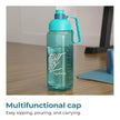 Lifelong 1.8L Plastic Gallon Water Bottle – BPA-Free, Leak-Proof Motivational Gym Bottle for Men & Women (Blue)