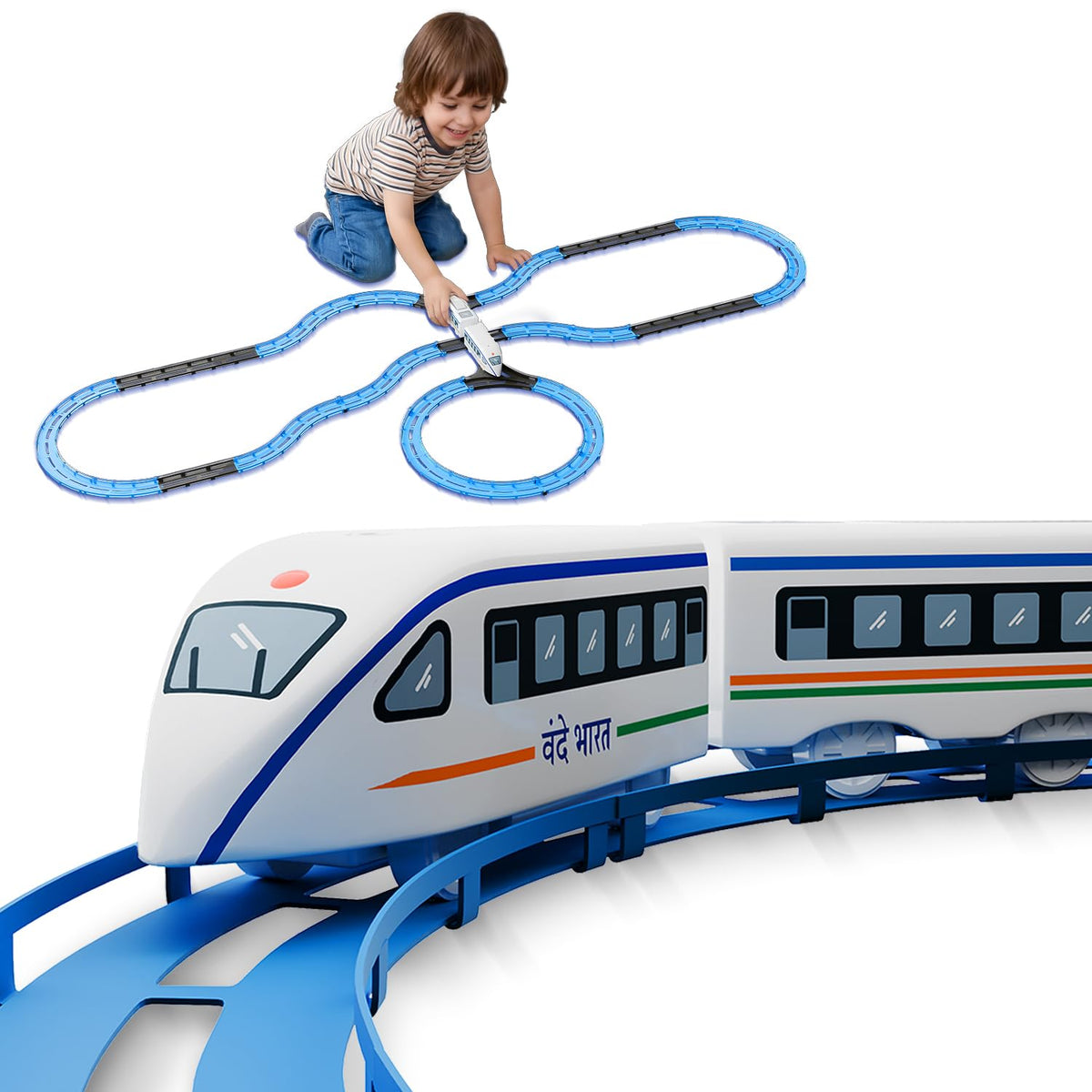 Vande Bharat Toy Train Set with Lights and Sounds