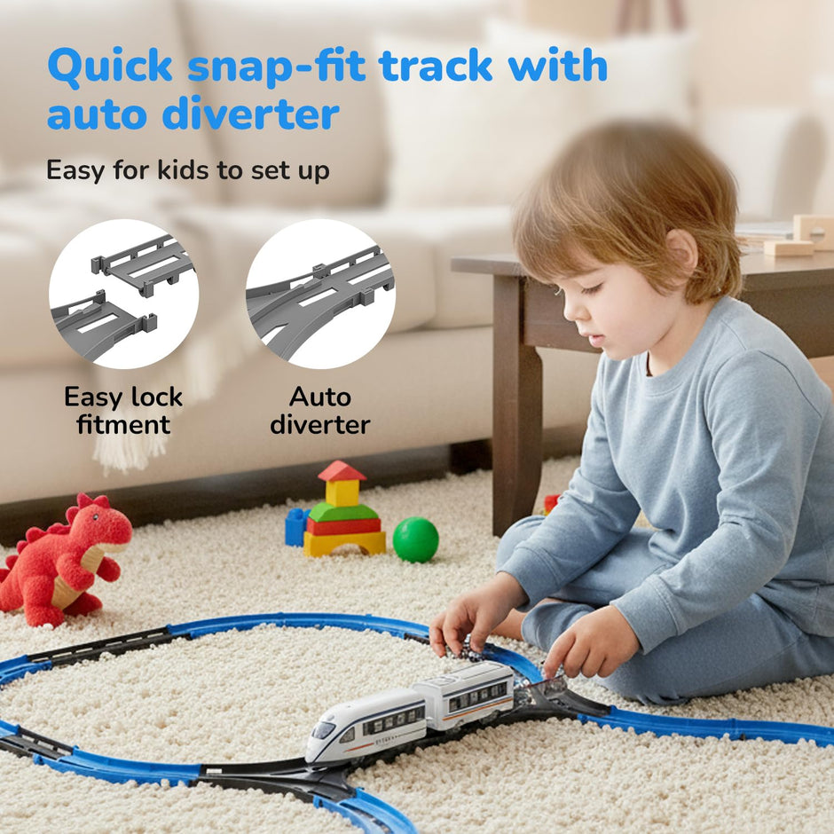 Lifelong Vande Bharat Toy Train Set with Lights, Sounds & Multi-Layout Tracks
