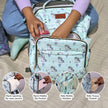 Lifelong Cuppy Baby Diaper Bag Backpack for Moms (Green) | Large Waterproof Travel Bag with 15 Pockets, Rain Cover & Changing Mat | Stylish & Spacious
