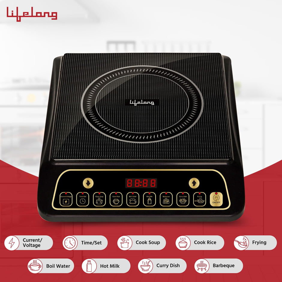 Lifelong Inferno LLIC60 2000 Watt Induction Cooktop for Home