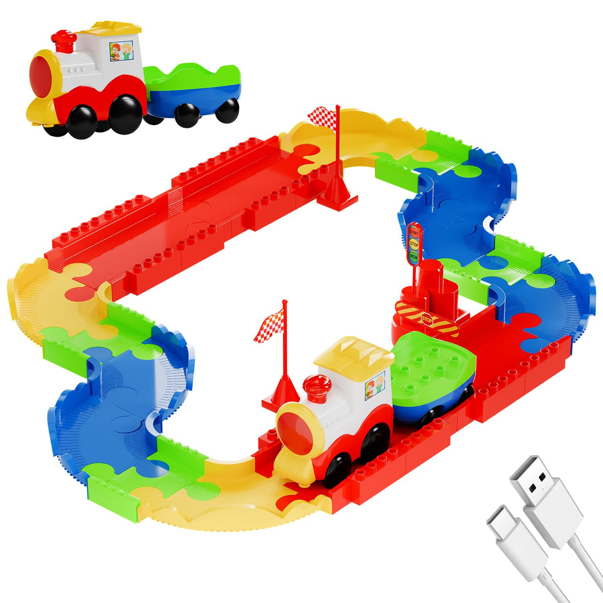 Cuppy Rechargeable Electric Toy Train Set