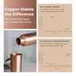 Lifelong 480ml Copper Water Tumbler with Lid | Natural Alkaline water |Leakproof & Lightweight Design Boosts Immunity |Anti-Bacterial & BPA Free |Easy to Clean with Secure Cap for School, Travel & Gym
