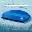 Silicone Swimming Cap Unisex Soft Waterproof for Adult Men, Women( Blue)