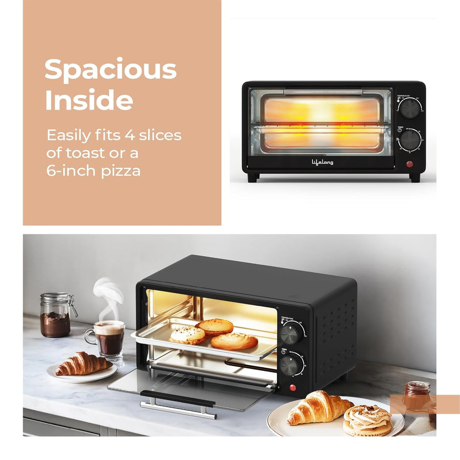 Lifelong OTG 10 Litre - Electric Oven Toaster Griller for Kitchen