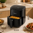 Lifelong 4.2 Litre Digital Air Fryer | Touch Control, 7 Preset Menu, Detachable Handle, Non-Stick Basket, Rapid Air Technology | Oil-Free Cooking for Grilling, Roasting & Baking | Energy Efficient