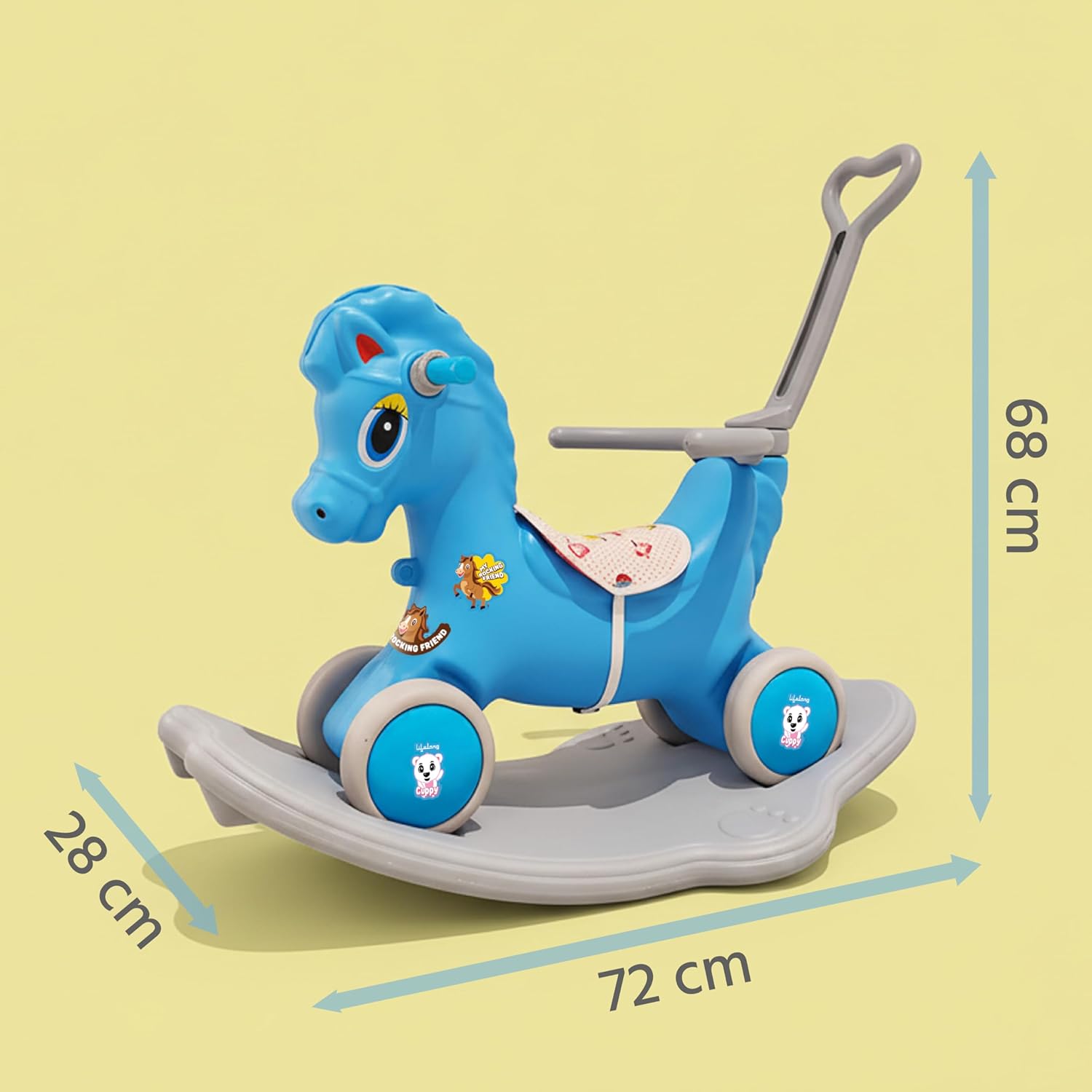Lifelong Horse Rocker Ride-On for Kids 1-5 Yrs