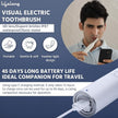 Rechargeable Electric Toothbrush with 3 Brush Heads & Camera – White (LLDC108)