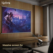 Lifelong CineMagic 100-Inch Projector Screen, 4K & 3D Ready, Manual Map Type