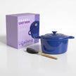 Lifelong Enamel Cast Iron Dutch Oven with Lid (5.6L, 28cm) | Oven, Gas & Induction Compatible