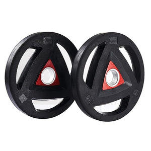 Lifelong Olympic Rubber Weight Plates Pair 2.5kg x 2 for Home Gym (LLOBRP01)