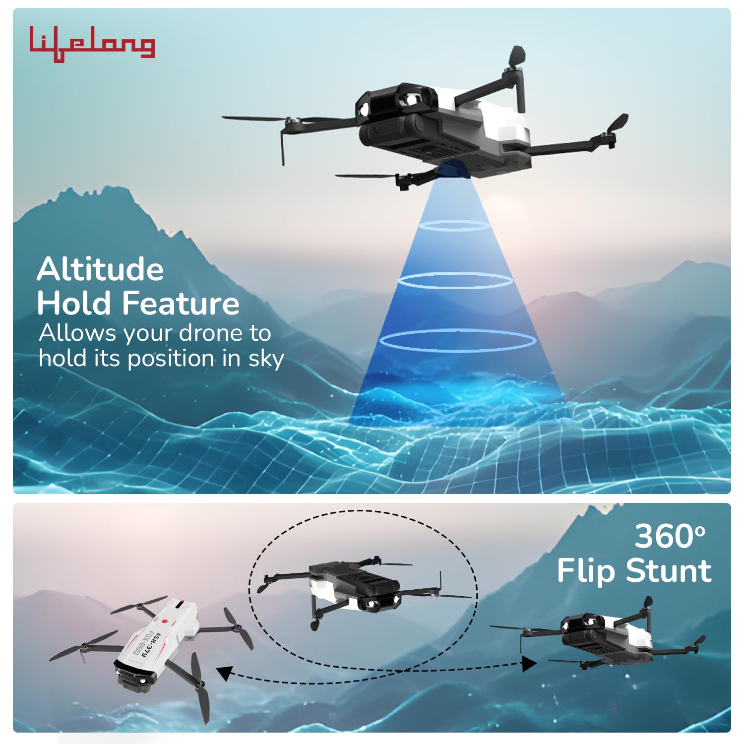 Lifelong Mini Drone with Camera & 30 Min Flight Time | Rechargeable RC Drone