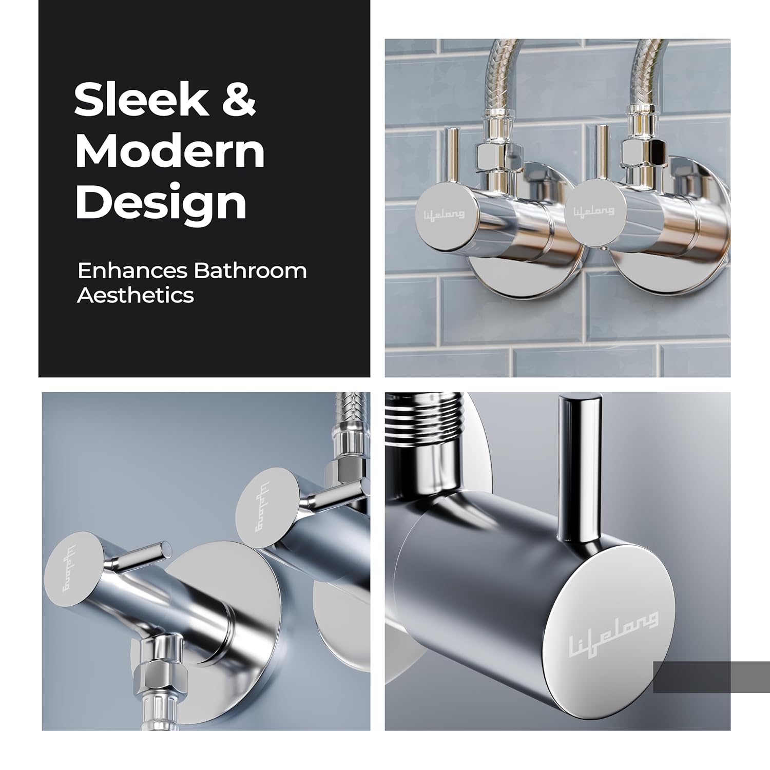 Lifelong Stainless Steel Angle Valve with Flanges