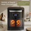 Lifelong Air Fryer|7L Capacity, 1500W Power|7 Presets, 360° Rapid Air Circulation