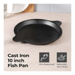 Lifelong Cast Iron Frying Pan for Cooking with Handle | Pre-Seasoned Appam Pan | Large Non-Toxic Cookware, Non-Stick & Teflon Free, Durable for Easy Cooking & Cleaning | Gas & Induction Stove-Friendly