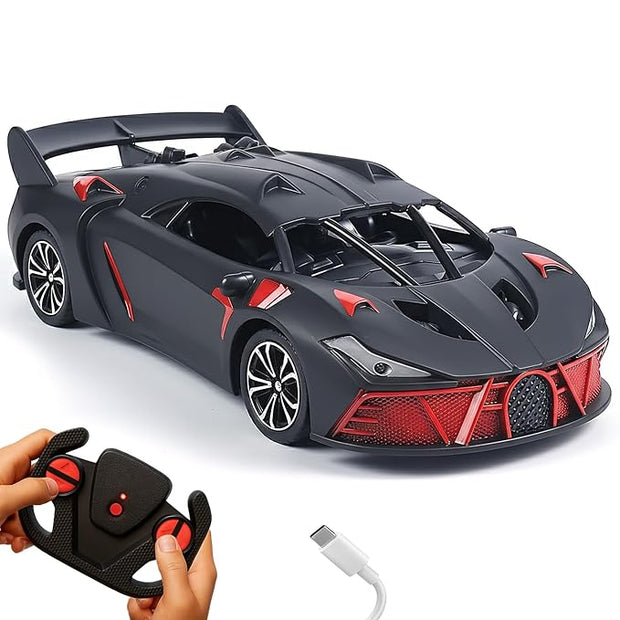 Lifelong Cuppy Rechargeable RC Racing Car for Kids | LED Lights & 2.4GHz Control