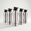 Lifelong 750ml Stainless Steel Water Bottle Pack of 5 | Leak-Proof & Durable | Easy to Clean | Odour-Free | Rust-Free Build, Secure Cap & Easy Grip | Ideal for School, Office, Travel & Gym (Silver)
