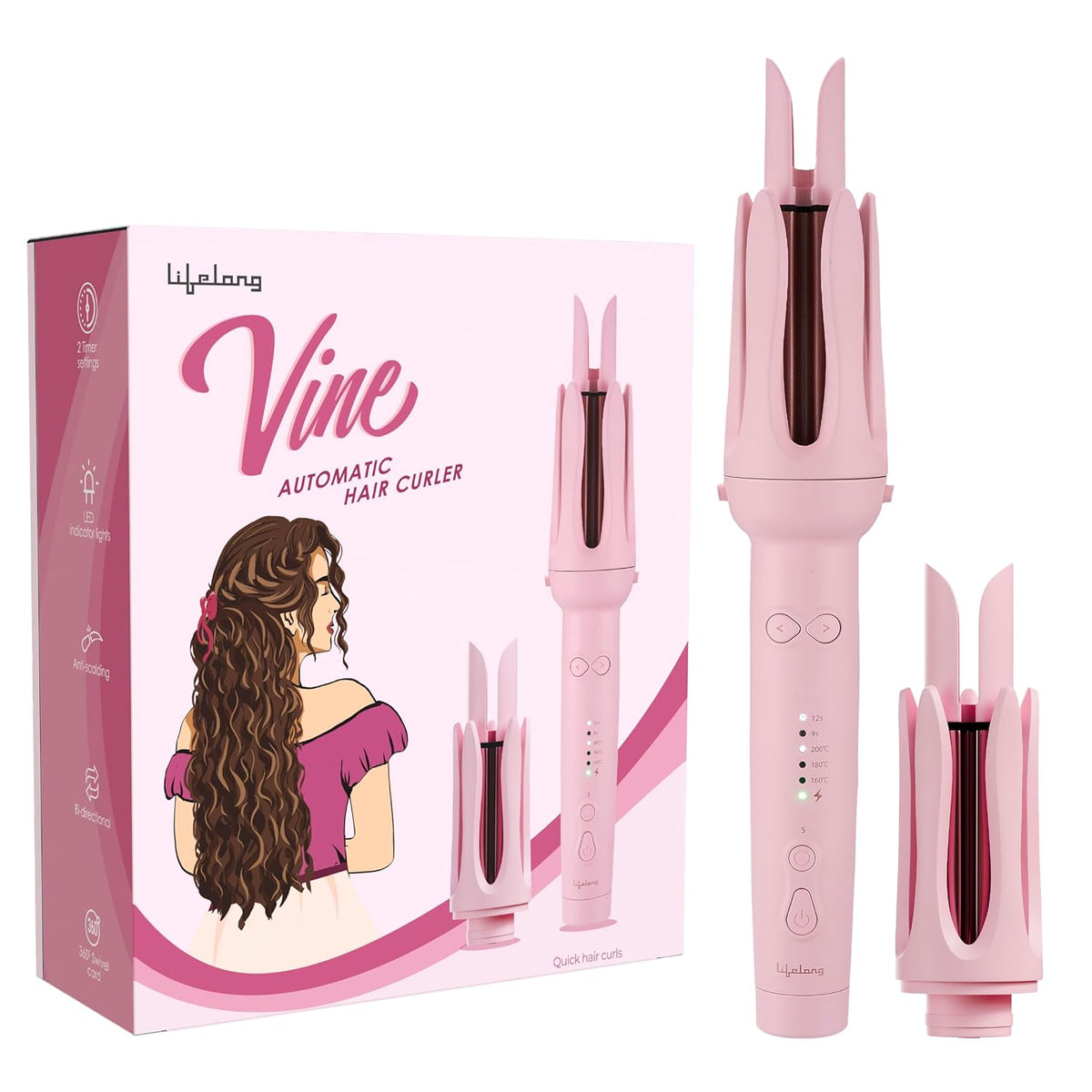 WaveUp Automatic Hair Curler with Dual Barrels
