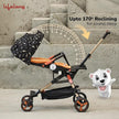 Lifelong Cuppy Baby Stroller – 0–36 Months, 360° Rotating Seat, Safety Certified Lightweight Foldable Pram with Recline & Soft Cushion Seat