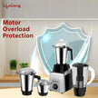 Lifelong 900W Mixer Grinder with 4 Jars & Stainless Steel Blades (Black)